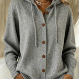 Bettina | Cardigan com Capuz e Botões