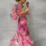 Hazel | Vestido envolvente com estampa floral