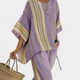 Lorena - Conjunto Boho Linho e Bambu