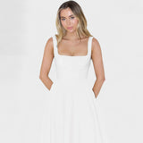 Maribel - Vestido Midi decote quadrado