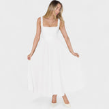 Maribel - Vestido Midi decote quadrado