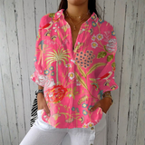 Joana - Blusa Tropical Estampa Floral
