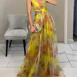 Giselle | Maxi-Vestido Encantador com Estampa Floral