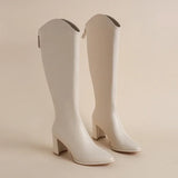 Hilda - Botas de salto Grosso e Elegância para o Inverno