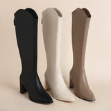 Hilda - Botas de salto Grosso e Elegância para o Inverno