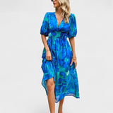Clara - Vestido Midi Floral Elegante