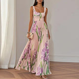 Oriah | Vestido Maxi Linha A Floral