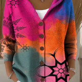 Colomba | Cardigan Estampado com Capuz