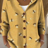 Colomba | Cardigan Estampado com Capuz
