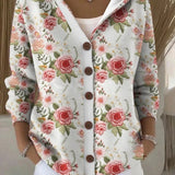 Colomba | Cardigan Estampado com Capuz