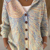 Colomba | Cardigan Estampado com Capuz