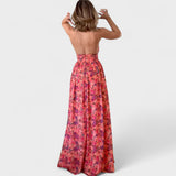 Florária - Vestido comprido com halteres