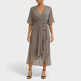 Ialina - Vestido elegante com cintura
