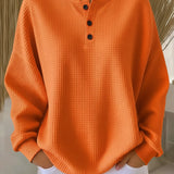 Miranda | Felpa Henley Goffrata