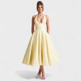 Halina - Vestido midi com espartilho