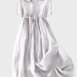 Vestido Clássico com Botões