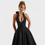 Efi - Vestido midi texturado