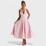 Efi - Vestido midi texturado