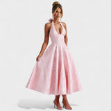 Efi - Vestido midi texturado