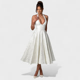 Efi - Vestido midi texturado