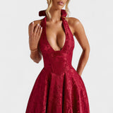 Efi - Vestido midi texturado