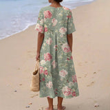 Camélia - Vestido Midi Floral Retro