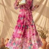 Hazel | Vestido envolvente com estampa floral