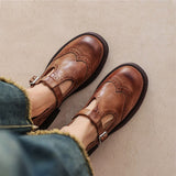 Vela - Sapatos Mary Janes Premium em Couro