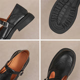 Vela - Sapatos Mary Janes Premium em Couro