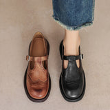 Vela - Sapatos Mary Janes Premium em Couro