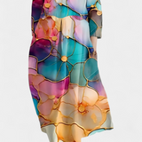 Ana - Vestido Fluido com Estampa