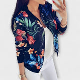 Andreia - Casaco bomber elegante floral