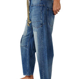 Markéta | Jeans de patchwork com ajuste na cintura