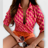 Romina - Blusa de gola clássica